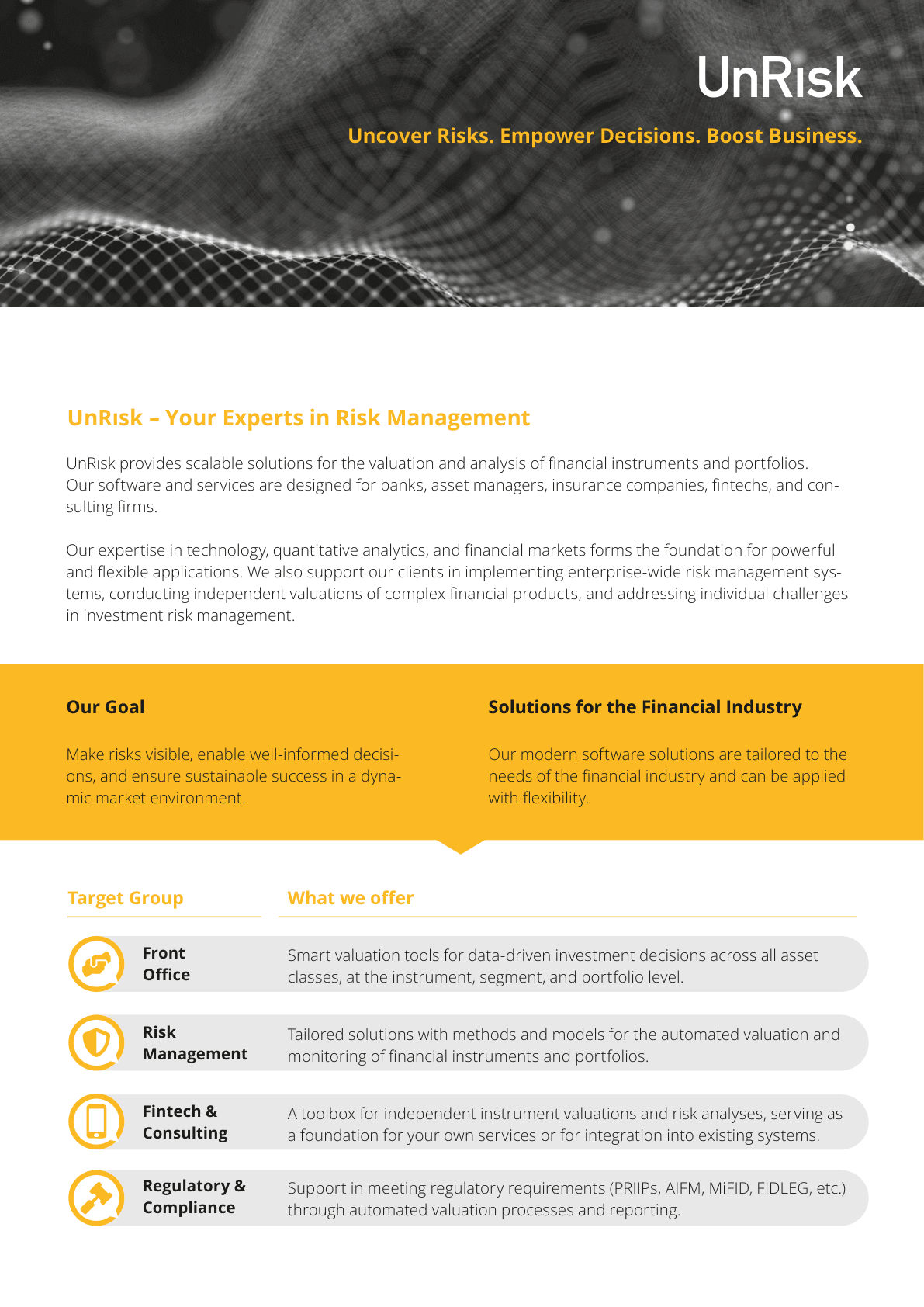 Financial Risk Management Solution